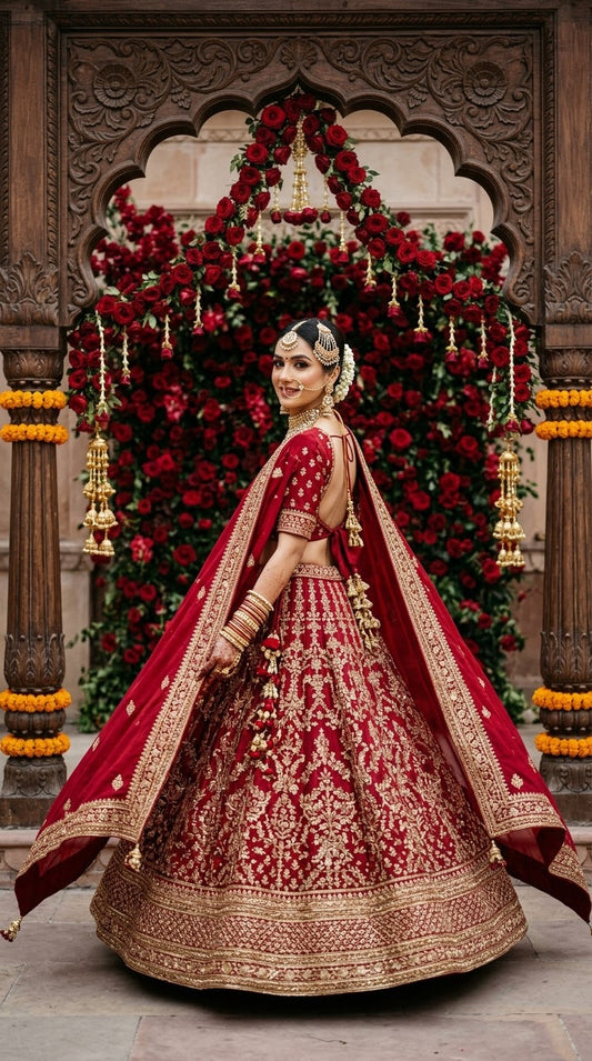 Eternal Red Floral Charm